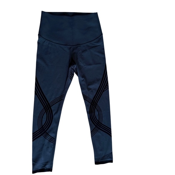 FANKA Black Geometric Sculptek Leggings Womens Size Small - Picture 2 of 7